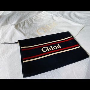 Chloé Logo Clutch Bag